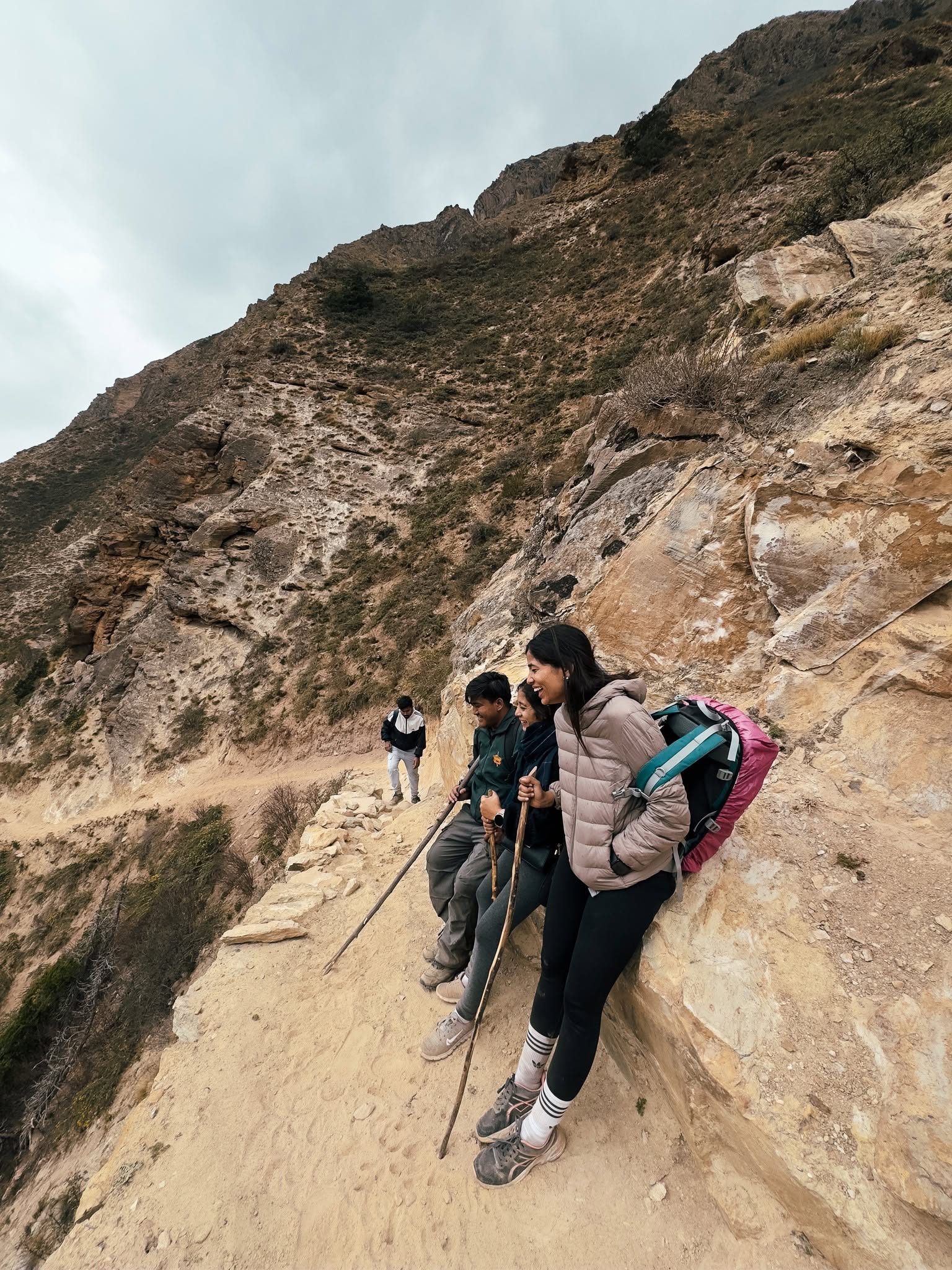 Friends at trekking to shey phoksundo